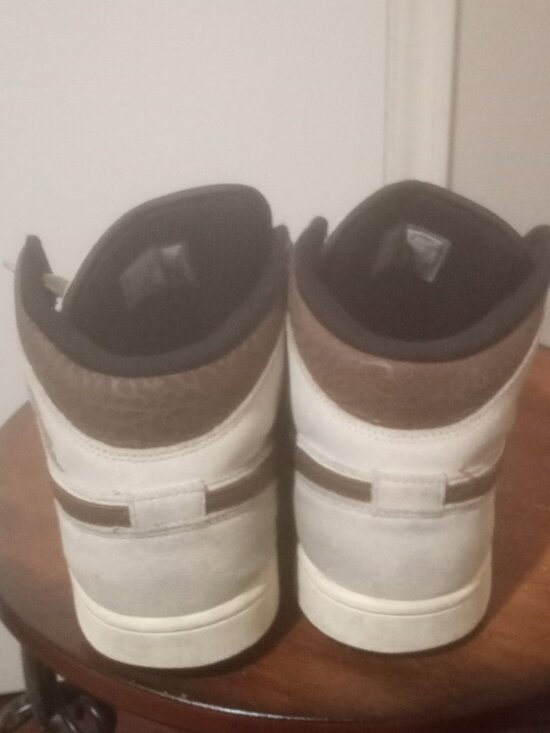 Air Jordan 1 Mid SE Brown Elephant Mens Size 10.5 Metallic Gold DZ4129 102